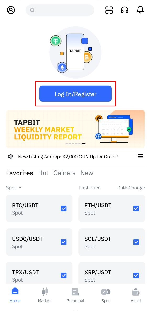 دمو ترید در اپلیکیشن صرافی تپ بیت
